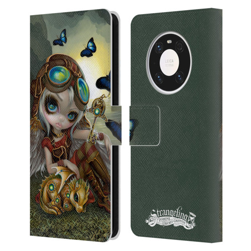 Strangeling Dragon Steampunk Fairy Leather Book Wallet Case Cover For Huawei Mate 40 Pro 5G
