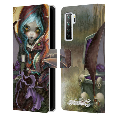 Strangeling Dragon Vampire Fairy Leather Book Wallet Case Cover For Huawei Nova 7 SE/P40 Lite 5G