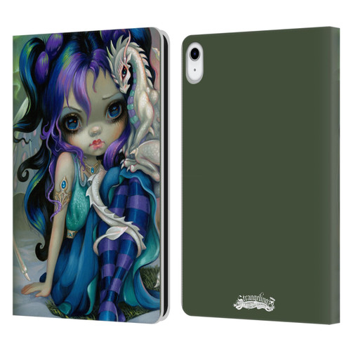 Strangeling Dragon Frost Winter Fairy Leather Book Wallet Case Cover For Apple iPad 10.9 (2022)