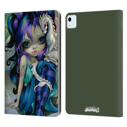 Strangeling Dragon Frost Winter Fairy Leather Book Wallet Case Cover For Apple iPad Air 2020 / 2022