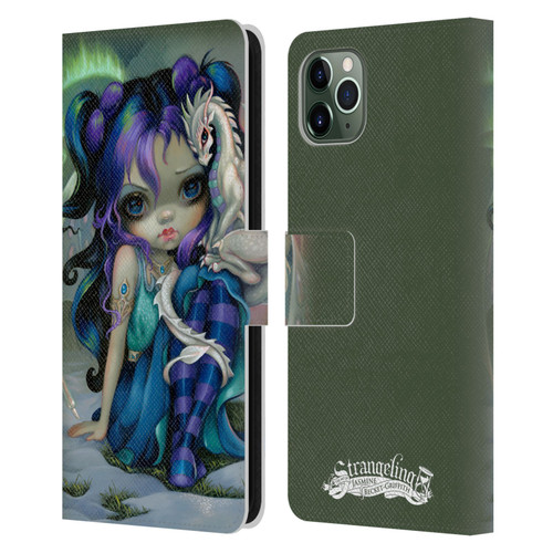 Strangeling Dragon Frost Winter Fairy Leather Book Wallet Case Cover For Apple iPhone 11 Pro Max