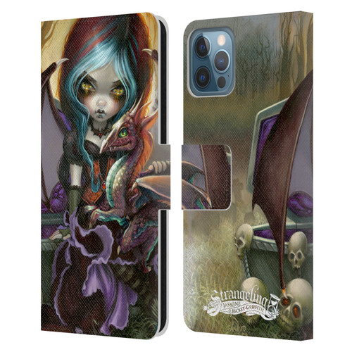 Strangeling Dragon Vampire Fairy Leather Book Wallet Case Cover For Apple iPhone 12 / iPhone 12 Pro