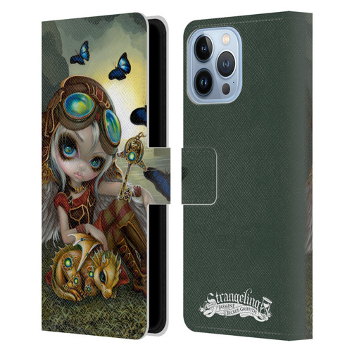 Strangeling Dragon Steampunk Fairy Leather Book Wallet Case Cover For Apple iPhone 13 Pro Max