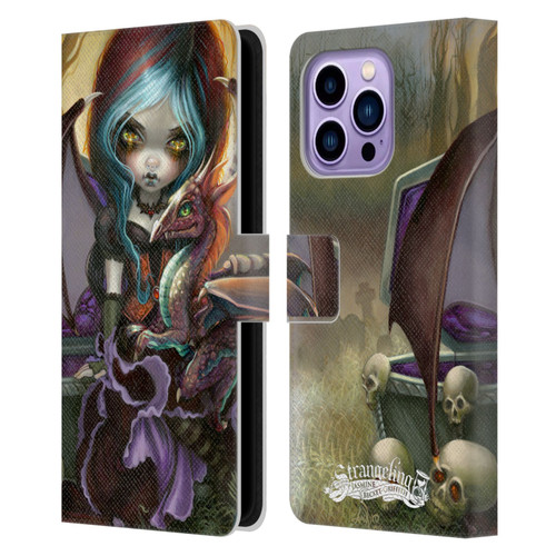 Strangeling Dragon Vampire Fairy Leather Book Wallet Case Cover For Apple iPhone 14 Pro Max