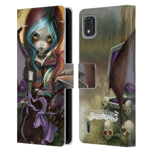 Strangeling Dragon Vampire Fairy Leather Book Wallet Case Cover For Nokia C2 2nd Edition