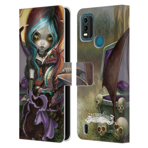 Strangeling Dragon Vampire Fairy Leather Book Wallet Case Cover For Nokia G11 Plus