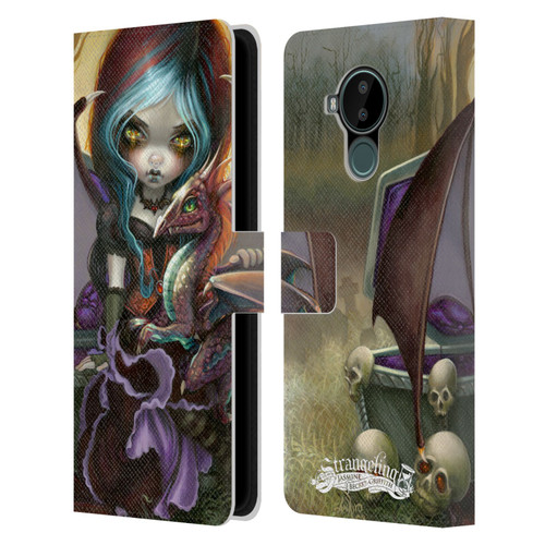 Strangeling Dragon Vampire Fairy Leather Book Wallet Case Cover For Nokia C30