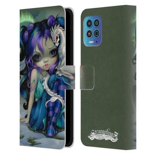 Strangeling Dragon Frost Winter Fairy Leather Book Wallet Case Cover For Motorola Moto G100