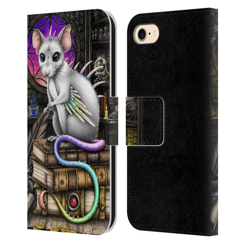 Sarah Richter Animals Alchemy Magic Rat Leather Book Wallet Case Cover For Apple iPhone 7 / 8 / SE 2020 & 2022