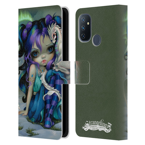 Strangeling Dragon Frost Winter Fairy Leather Book Wallet Case Cover For OnePlus Nord N100