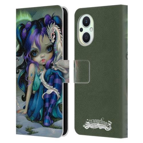 Strangeling Dragon Frost Winter Fairy Leather Book Wallet Case Cover For OPPO Reno8 Lite
