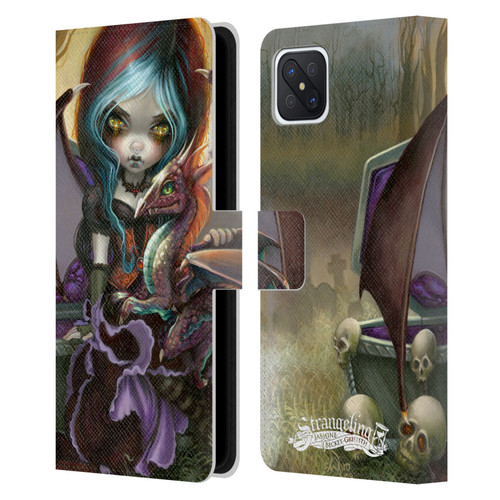 Strangeling Dragon Vampire Fairy Leather Book Wallet Case Cover For OPPO Reno4 Z 5G