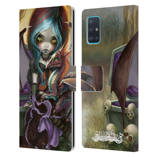 Strangeling Dragon Vampire Fairy Leather Book Wallet Case Cover For Samsung Galaxy A51 (2019)