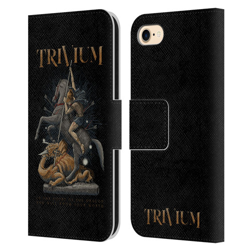 Trivium Graphics Dragon Slayer Leather Book Wallet Case Cover For Apple iPhone 7 / 8 / SE 2020 & 2022