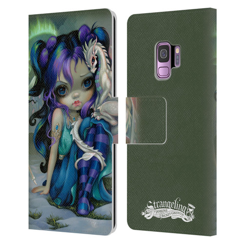 Strangeling Dragon Frost Winter Fairy Leather Book Wallet Case Cover For Samsung Galaxy S9