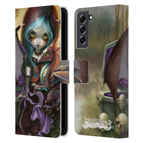 Strangeling Dragon Vampire Fairy Leather Book Wallet Case Cover For Samsung Galaxy S21 FE 5G