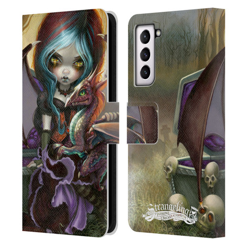 Strangeling Dragon Vampire Fairy Leather Book Wallet Case Cover For Samsung Galaxy S21 5G