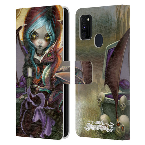 Strangeling Dragon Vampire Fairy Leather Book Wallet Case Cover For Samsung Galaxy M30s (2019)/M21 (2020)
