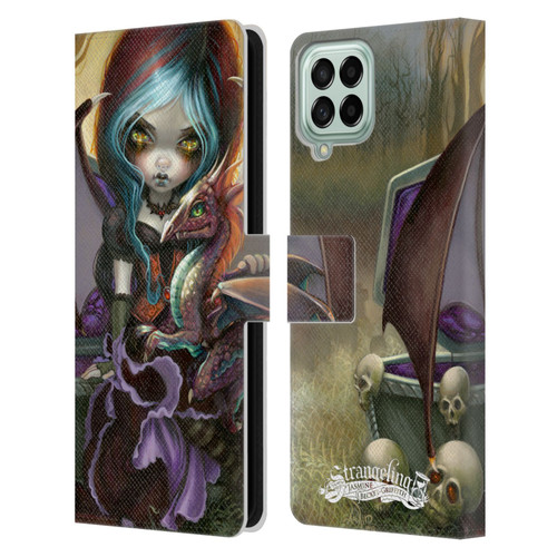 Strangeling Dragon Vampire Fairy Leather Book Wallet Case Cover For Samsung Galaxy M53 (2022)