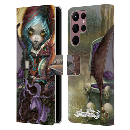 Strangeling Dragon Vampire Fairy Leather Book Wallet Case Cover For Samsung Galaxy S22 Ultra 5G