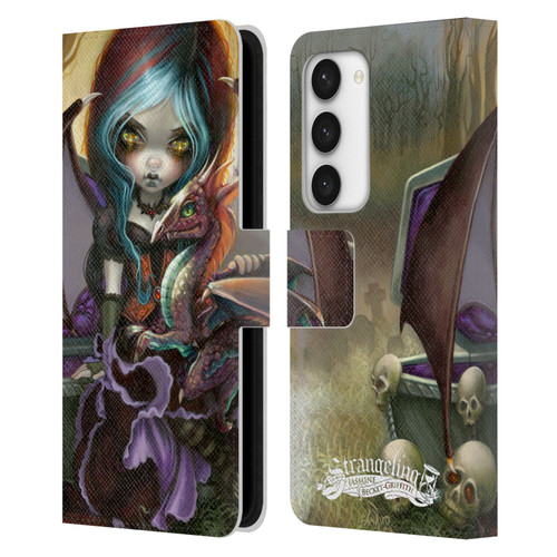 Strangeling Dragon Vampire Fairy Leather Book Wallet Case Cover For Samsung Galaxy S23 5G