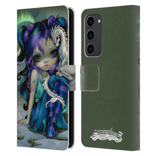 Strangeling Dragon Frost Winter Fairy Leather Book Wallet Case Cover For Samsung Galaxy S23+ 5G