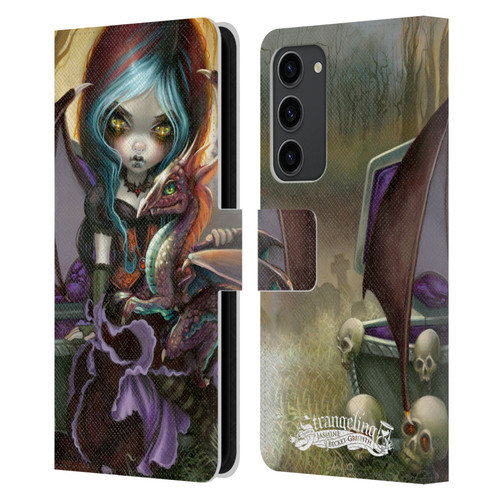 Strangeling Dragon Vampire Fairy Leather Book Wallet Case Cover For Samsung Galaxy S23+ 5G