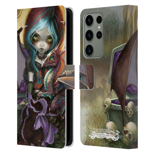 Strangeling Dragon Vampire Fairy Leather Book Wallet Case Cover For Samsung Galaxy S23 Ultra 5G