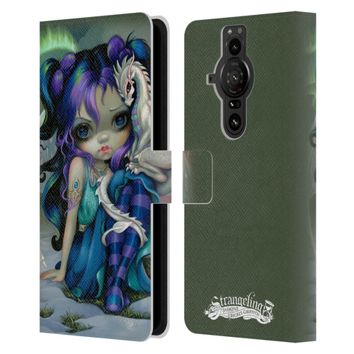 Strangeling Dragon Frost Winter Fairy Leather Book Wallet Case Cover For Sony Xperia Pro-I