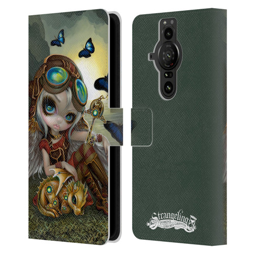 Strangeling Dragon Steampunk Fairy Leather Book Wallet Case Cover For Sony Xperia Pro-I
