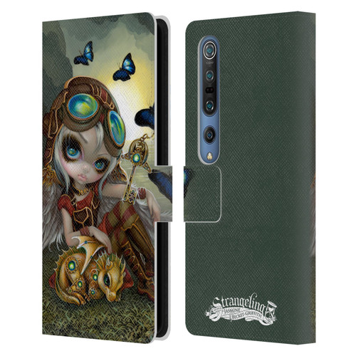 Strangeling Dragon Steampunk Fairy Leather Book Wallet Case Cover For Xiaomi Mi 10 5G / Mi 10 Pro 5G