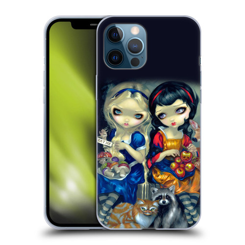 Strangeling Art Girls With Cat And Raccoon Soft Gel Case for Apple iPhone 12 Pro Max