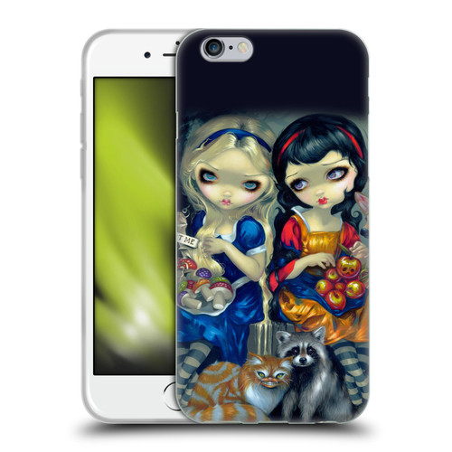 Strangeling Art Girls With Cat And Raccoon Soft Gel Case for Apple iPhone 6 / iPhone 6s
