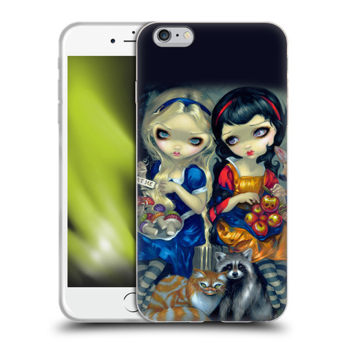 Strangeling Art Girls With Cat And Raccoon Soft Gel Case for Apple iPhone 6 Plus / iPhone 6s Plus