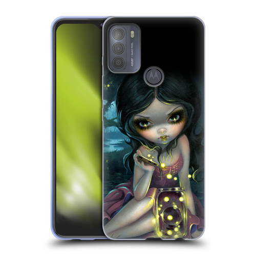 Strangeling Art Fireflies in Summer Soft Gel Case for Motorola Moto G50