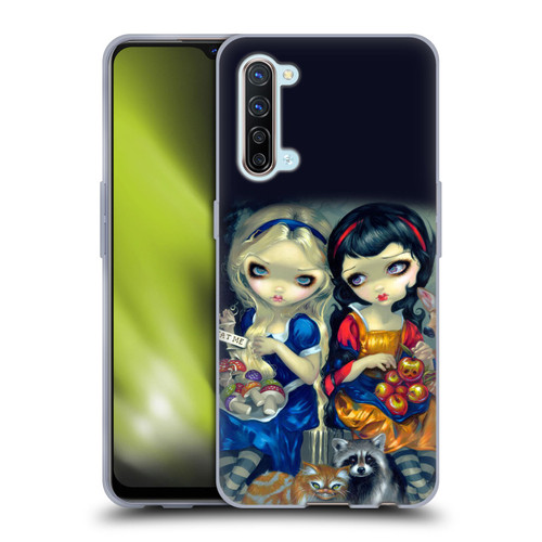 Strangeling Art Girls With Cat And Raccoon Soft Gel Case for OPPO Find X2 Lite 5G