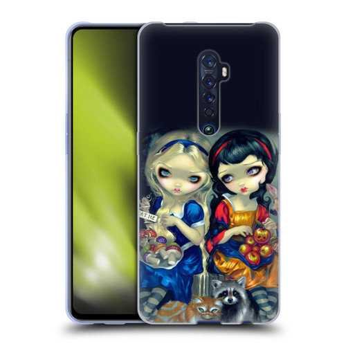 Strangeling Art Girls With Cat And Raccoon Soft Gel Case for OPPO Reno 2