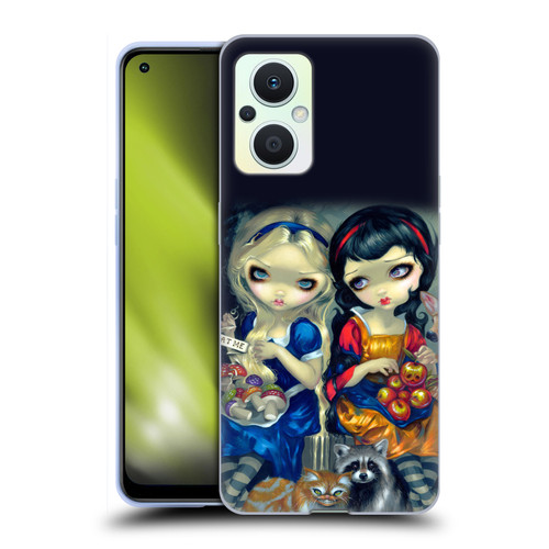 Strangeling Art Girls With Cat And Raccoon Soft Gel Case for OPPO Reno8 Lite