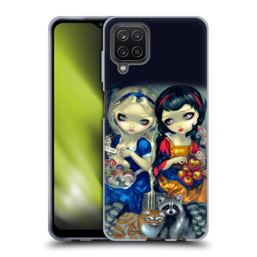 Strangeling Art Girls With Cat And Raccoon Soft Gel Case for Samsung Galaxy A12 (2020)
