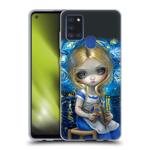 Strangeling Art Impressionist Night Soft Gel Case for Samsung Galaxy A21s (2020)