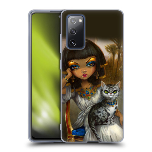 Strangeling Art Egyptian Girl with Cat Soft Gel Case for Samsung Galaxy S20 FE / 5G