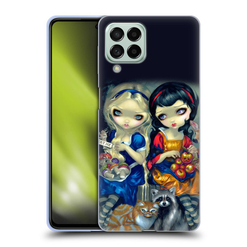 Strangeling Art Girls With Cat And Raccoon Soft Gel Case for Samsung Galaxy M53 (2022)