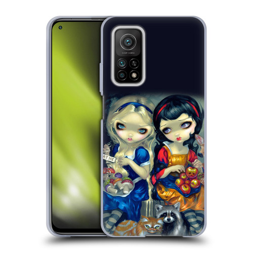 Strangeling Art Girls With Cat And Raccoon Soft Gel Case for Xiaomi Mi 10T 5G