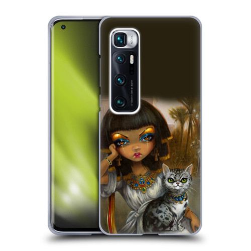 Strangeling Art Egyptian Girl with Cat Soft Gel Case for Xiaomi Mi 10 Ultra 5G