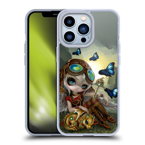 Strangeling Dragon Steampunk Fairy Soft Gel Case for Apple iPhone 13 Pro