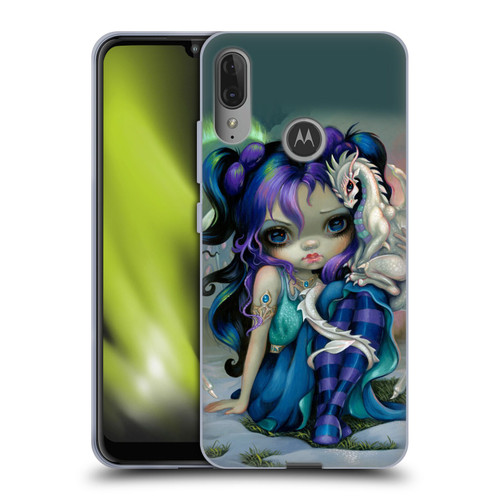 Strangeling Dragon Frost Winter Fairy Soft Gel Case for Motorola Moto E6 Plus