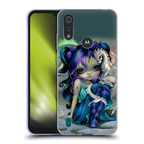 Strangeling Dragon Frost Winter Fairy Soft Gel Case for Motorola Moto E6s (2020)