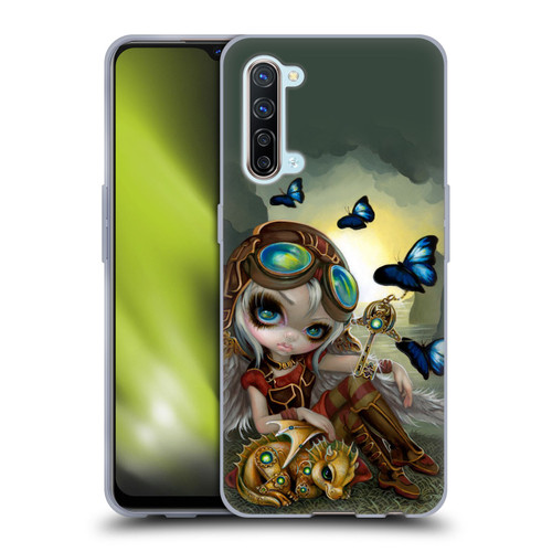 Strangeling Dragon Steampunk Fairy Soft Gel Case for OPPO Find X2 Lite 5G