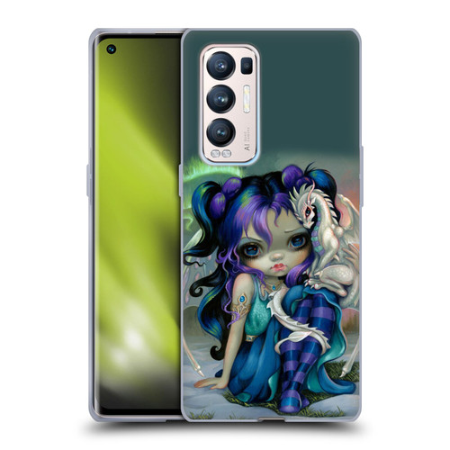 Strangeling Dragon Frost Winter Fairy Soft Gel Case for OPPO Find X3 Neo / Reno5 Pro+ 5G