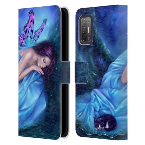 Rachel Anderson Fairies Serenity Leather Book Wallet Case Cover For HTC Desire 21 Pro 5G